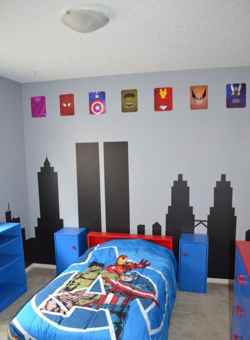 Camera per bambini in stile fumetto Marvel