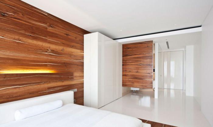 Moderno minimalismo scandinavo all'interno della camera da letto