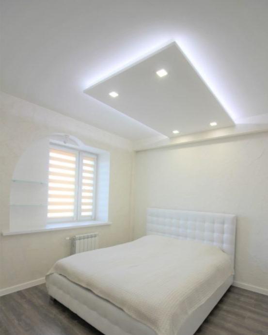 Soffitto a LED in camera da letto