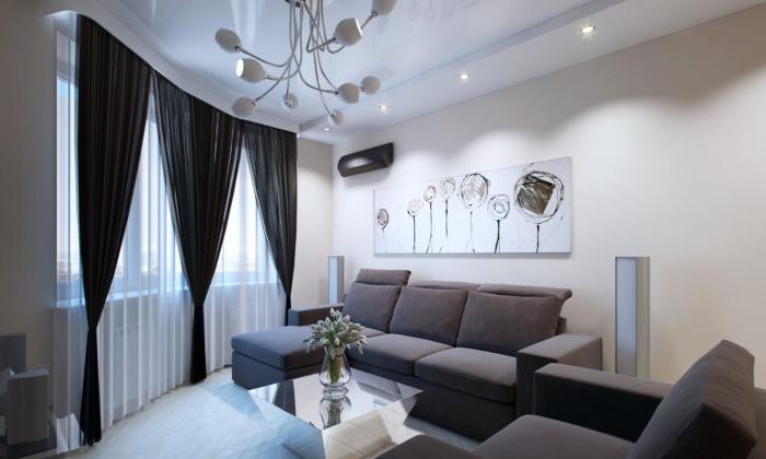 Design moderno di un piccolo soggiorno