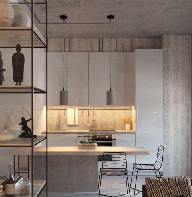 Loft moderno in cucina-soggiorno