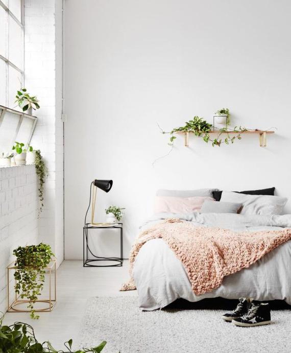 Camera da letto eco-minimalista