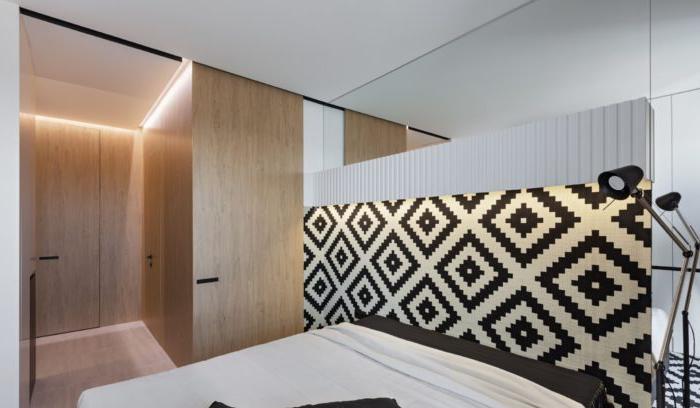 Progettazione di una foto reale di una camera da letto moderna