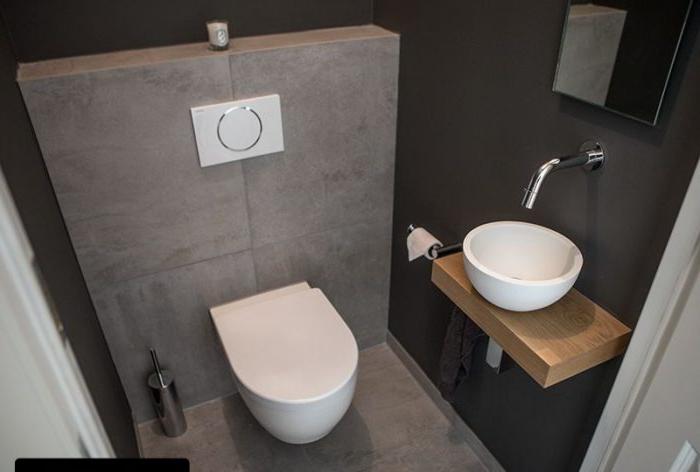 Idea di design moderno di servizi igienici in stile loft