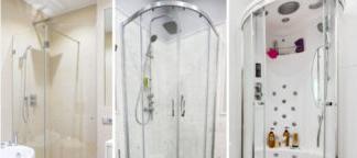Design del bagno con doccia