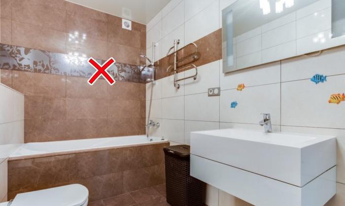 Risparmia e non acquistare decorazioni per il bagno a Krusciov