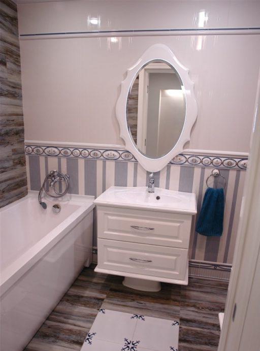 Stile provenzale in un piccolo bagno nell'appartamento #design #bagno