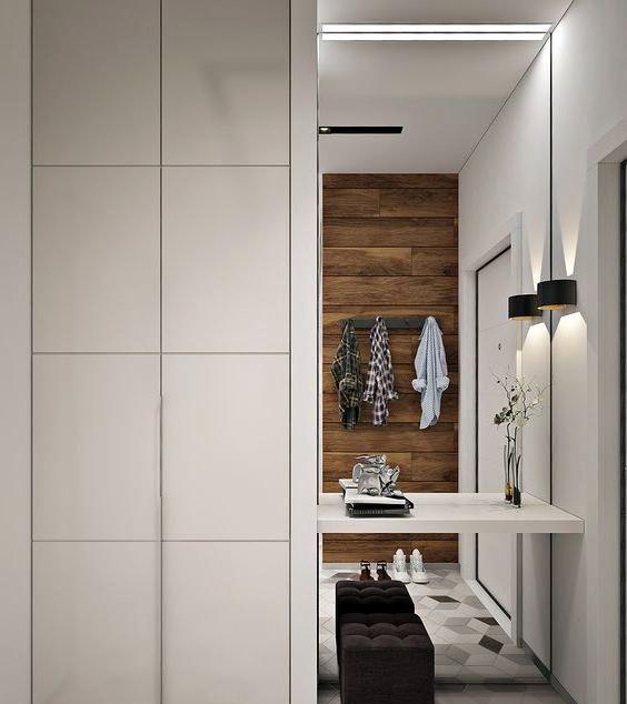 Idea moderna corridoio interno 2019 - cubo di piastrelle #design # corridoio