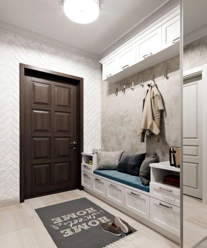 Design economico e bello del corridoio nell'appartamento #interiore #design del corridoio