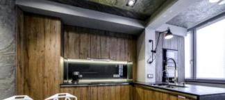 Cucina moderna in stile loft